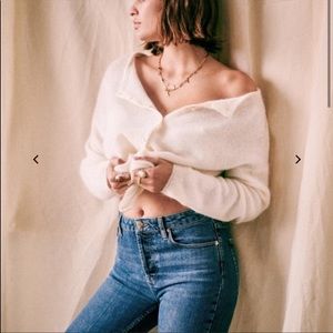 Sezane Ecru Gaspard sweater